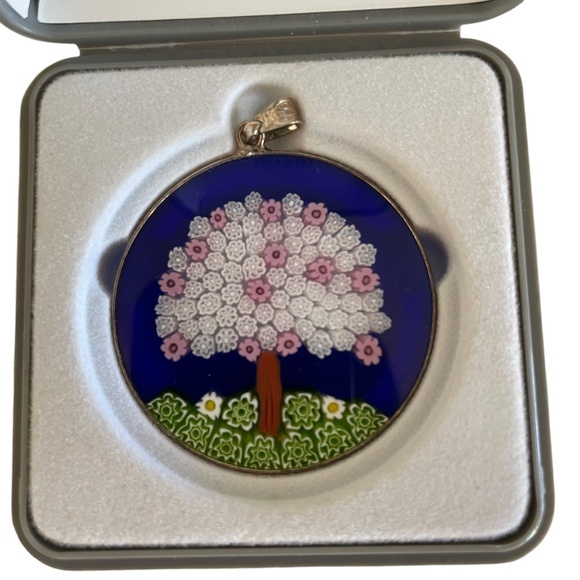 Corte Murrina Murano Glass Colorful Tree of Life Pendant - Picture 3 of 5